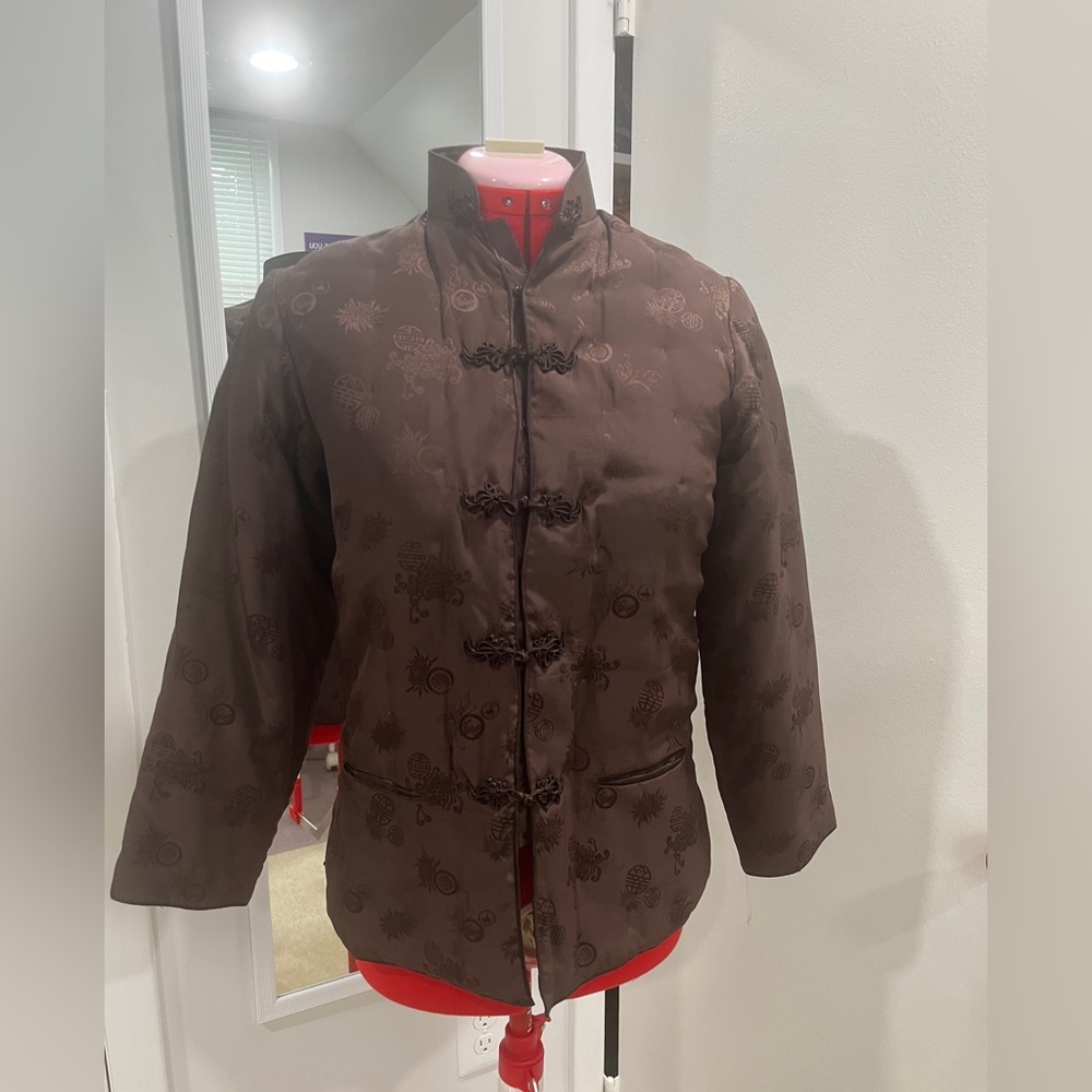 Vintage Pure Silk Double Horse jacket